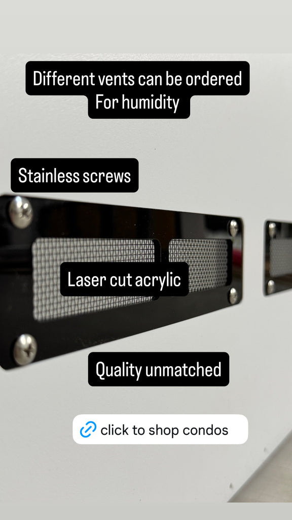 Black front 6 compartment Condo 46” wide x 10.5” tall x 15” Deep