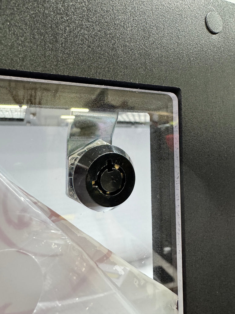 43” wide x 18” tall x 23” deep ACRYLIC DOORS