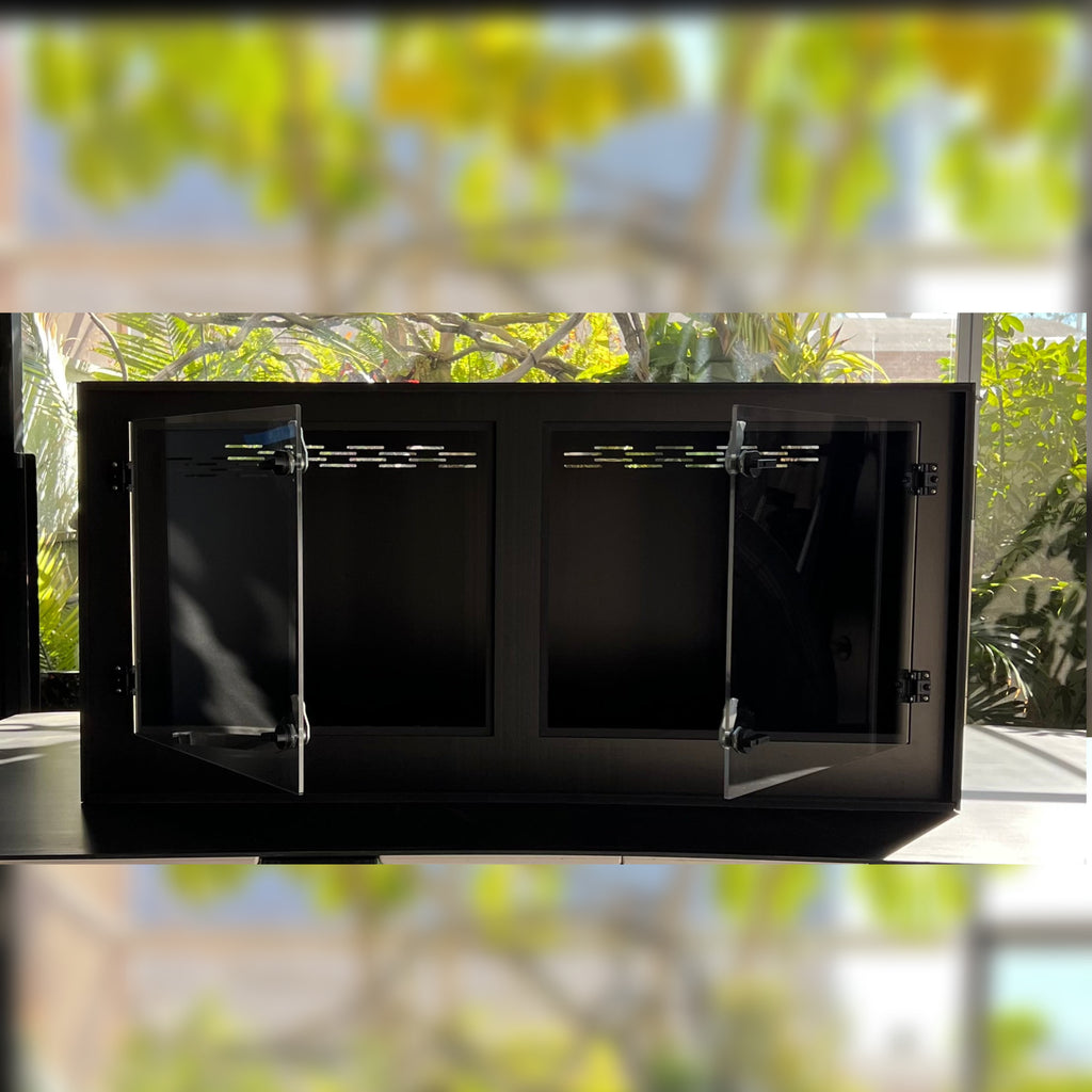 Acrylic Doors 48"Wide_24"Tall_24"Deep