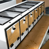 Clear Front Doors  6 Compartment Condo 46"Wide_10.5"Tall_15"Deep