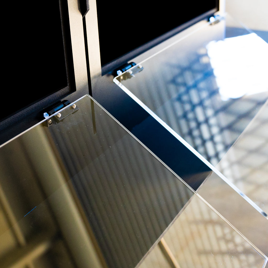 Acrylic Doors 47''Wide_20''Tall_23''Deep With Divider