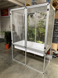 Aluminum Frame / Acrylic Doors 54''Wide_77''Tall_30''Deep