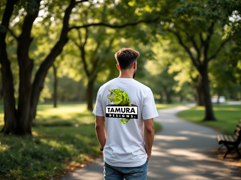 TAMURA SMALL LOGO FRONT  LARGE LOGO BACK