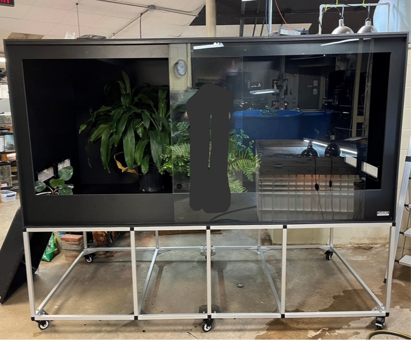 96” wide 48” tall x 48” deep