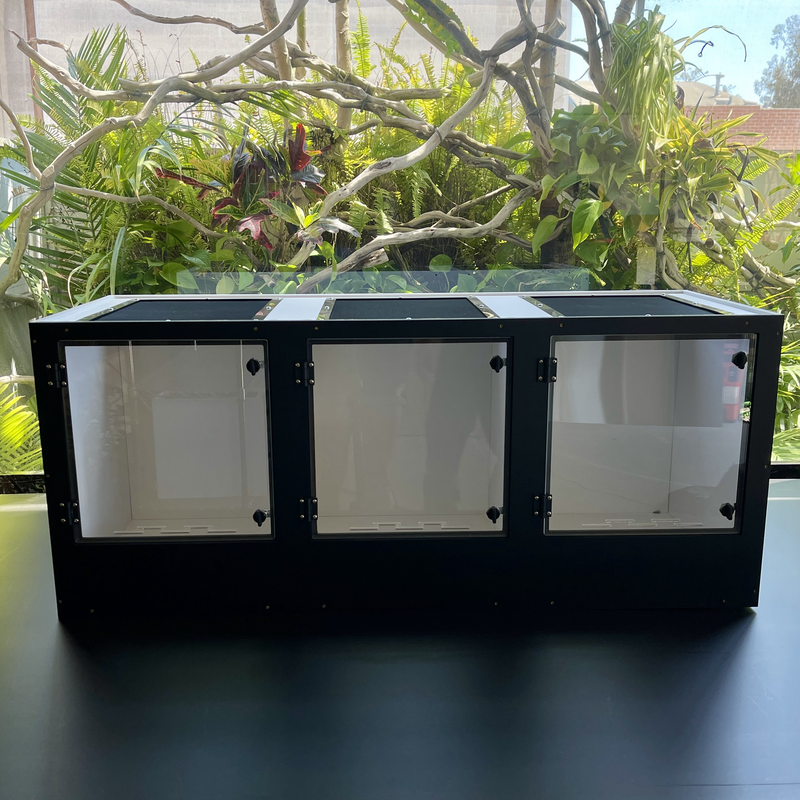 Acrylic Doors  3Compartment Condo 43"Wide_18"Tall_18"Deep