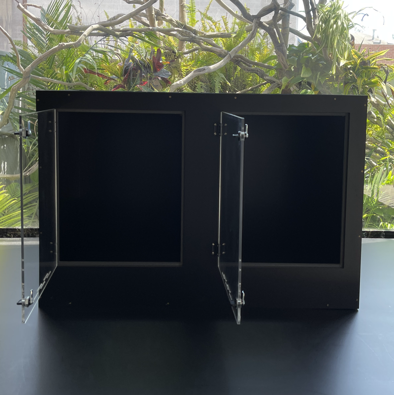 Acrylic Doors 2Compartment Condo 36"Wide_24"Tall_18"Deep