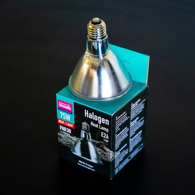Arcadia - E26 Halogen Heat Lamp 50w, 75W, 100W