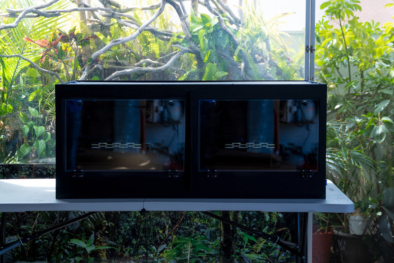 Acrylic Doors 47''Wide_20''Tall_23''Deep With Divider